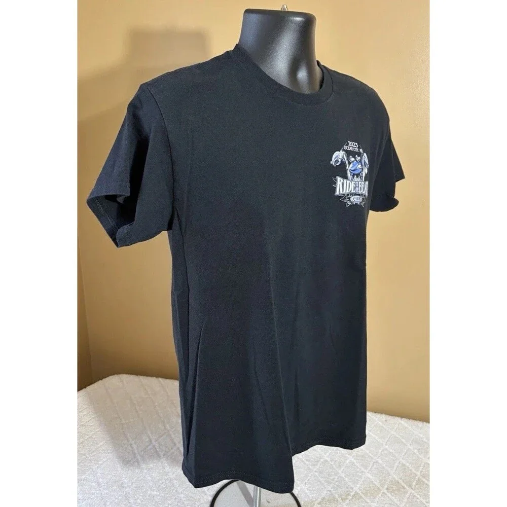 2023 Ocean City MD Ride To The Beach Rally 2 Sided Crab Motorcycle Tee Size M
